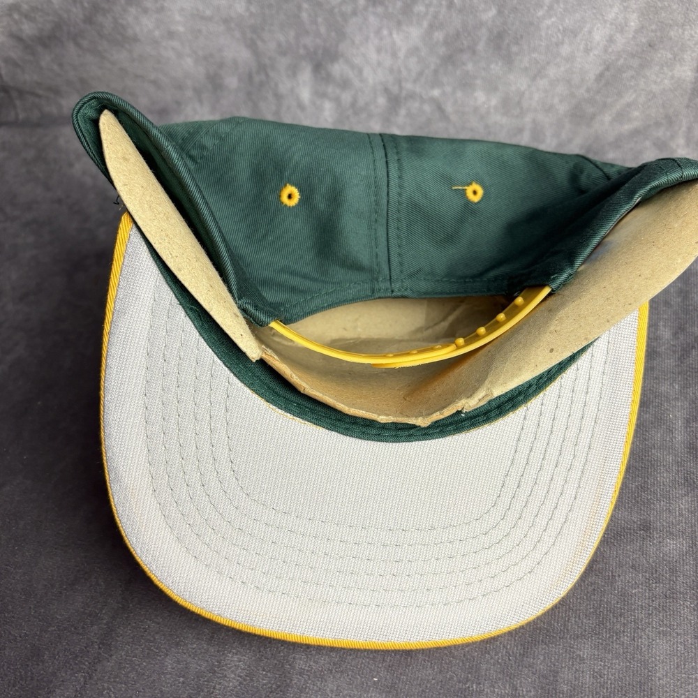 Green Bay Packers Vintage Hat SnapBack Green Yellow‎ Football NFL NEW - Picture 4 of 8